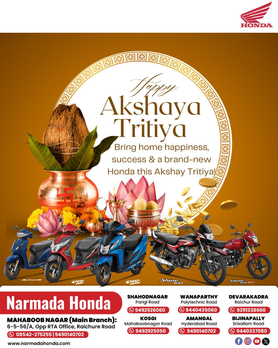 NarmadaH26950's tweet image. Start something new today and watch it grow forever 🌱
Happy Akshaya Tritiya!

#NewStart #AkshayaTritiya #SuccessPath #Growth #AuspiciousDay