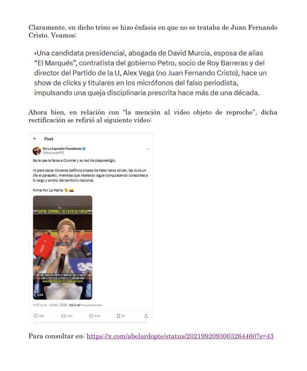 Abelardo De La Espriella tweet media