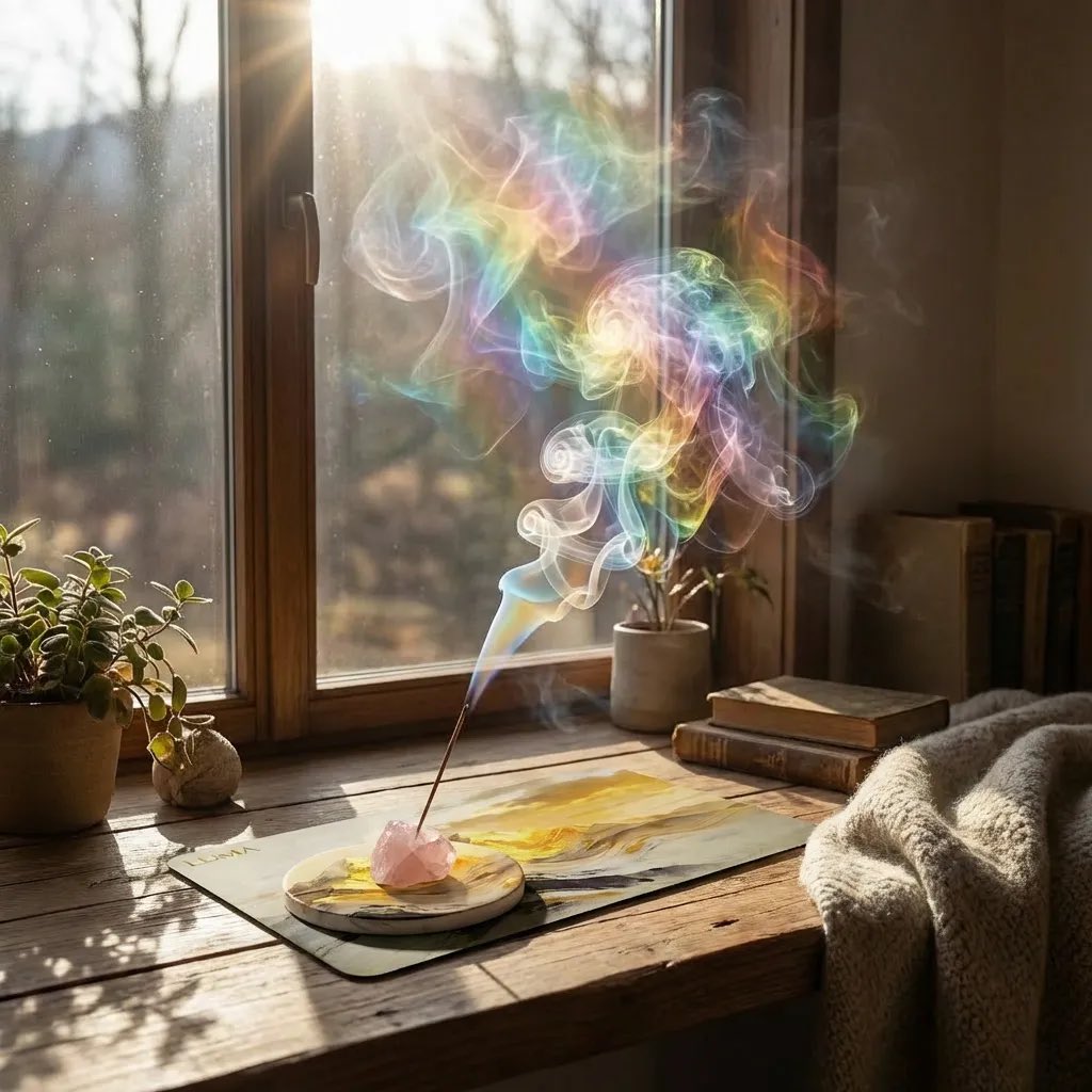 lumalumos's tweet image. When light and energy align 🏔️#healing #handmade #lifestyle #incense #peace