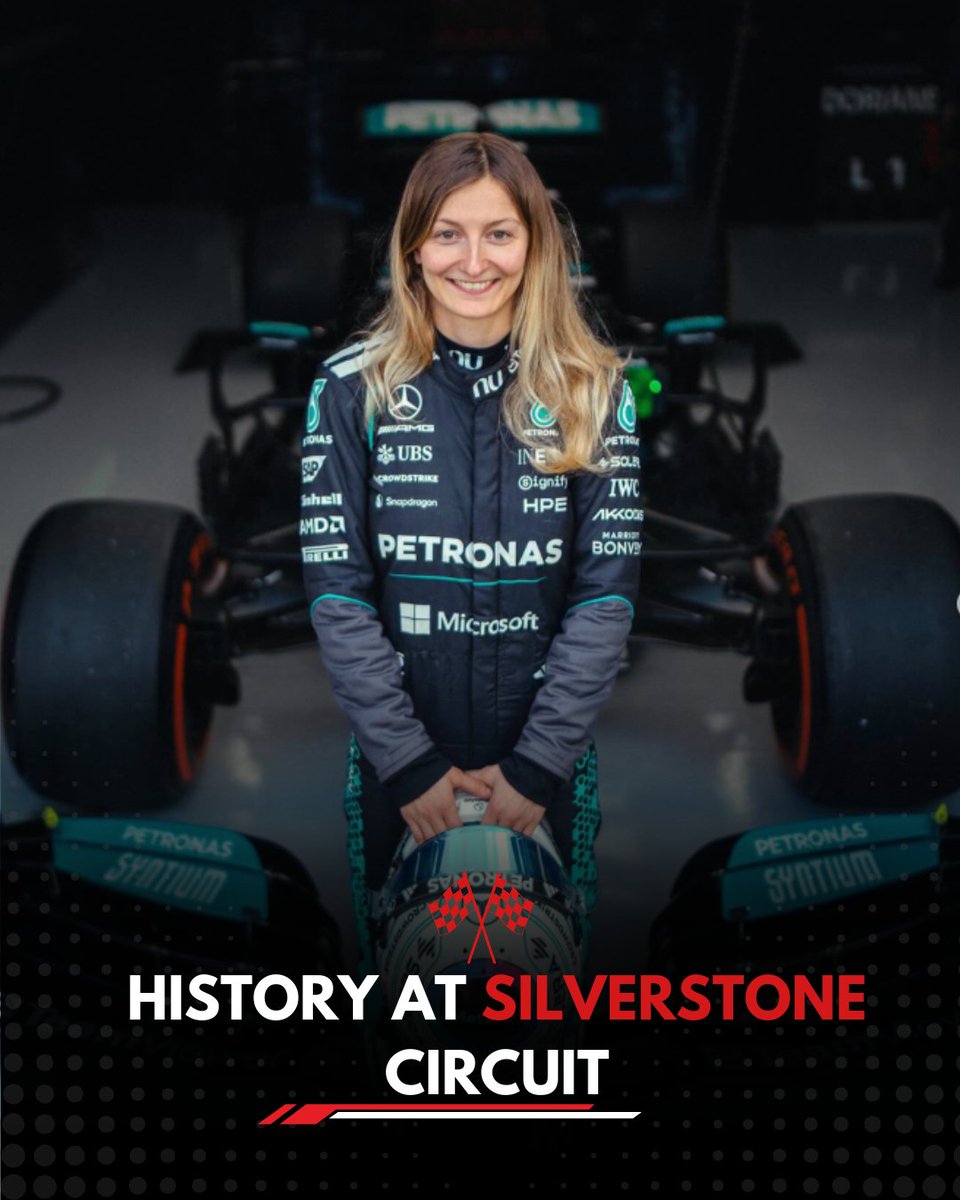 themotionreport's tweet image. Doriane Pin is set to drive an F1 car for the first time — a milestone moment for motorsport and a powerful step forward for women on track 🏁🩵

#F1 #Formula1 #F1News #MercedesAMGF1