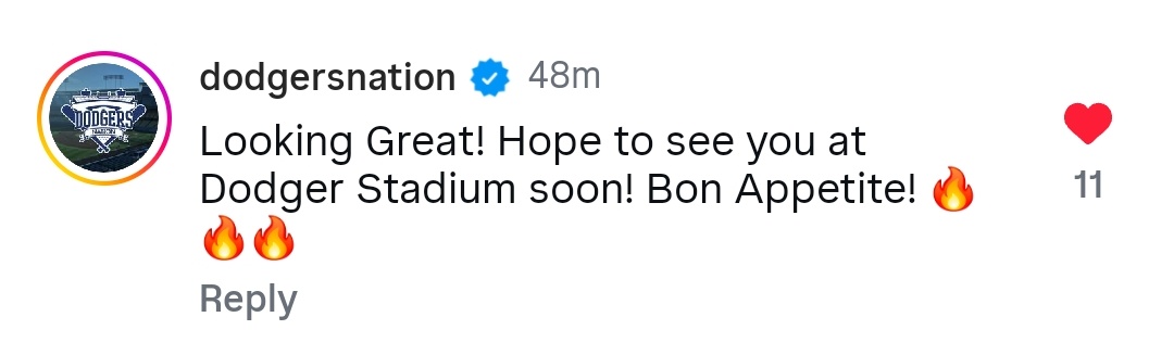 Dodgers nation left a comment on limyoona__official IG!

Yes let's hope to see YoonA at Dodger Stadium soon too!!!🤣

#임윤아 #LimYoonA #윤아 #YoonA