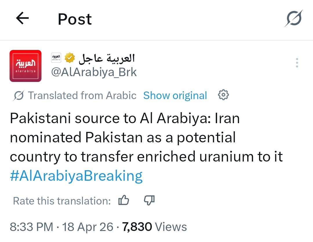 StrafME's tweet image. #Iran has nominated #Pakistan as its potential third country to transfer its #enriched #Uranium.

#USA
#Ceasefire
#uranium