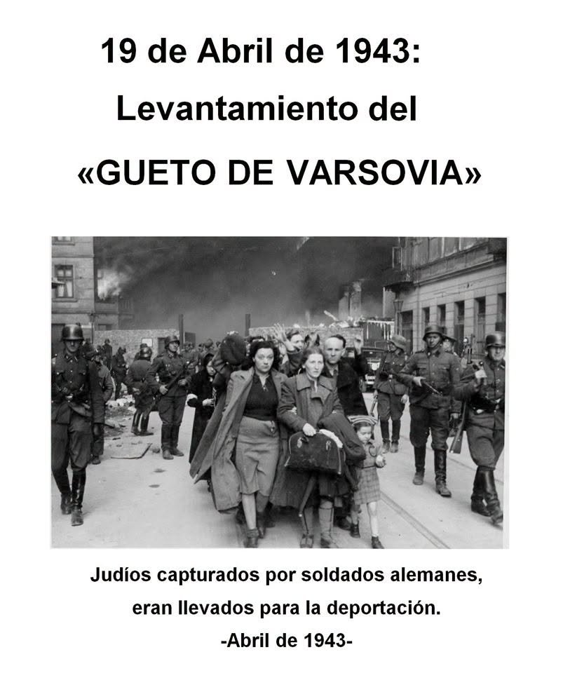 DianaMontanari's tweet image. 19 de Abril de 1943:👇🏼 
Levantamiento del «GUETO DE VARSOVIA». #Polonia🇵🇱 
En el marco de la Segunda Guerra Mundial, las tropas nazis entran en el "Gueto de Varsovia", para sofocar la rebelión judía. 
facebook.com/photo?fbid=149…