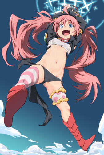 #これを見たやつは飛んでる画像をあげろ 昔描いたミリムなのだ 