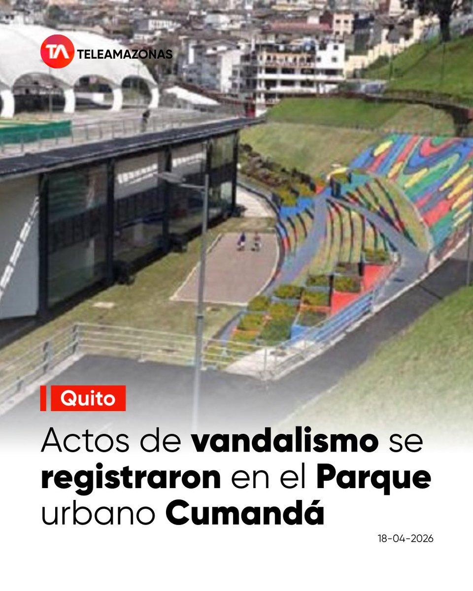 teleamazonasec's tweet image. #Quito | El Municipio denunció actos de vandalismo en el Parque Urbano Cumandá. Gracias a las cámaras de seguridad, los responsables ya fueron identificados. 🚨🏛️
La infraestructura del centro cultural resultó afectada la noche del viernes.
Los detalles aquí :