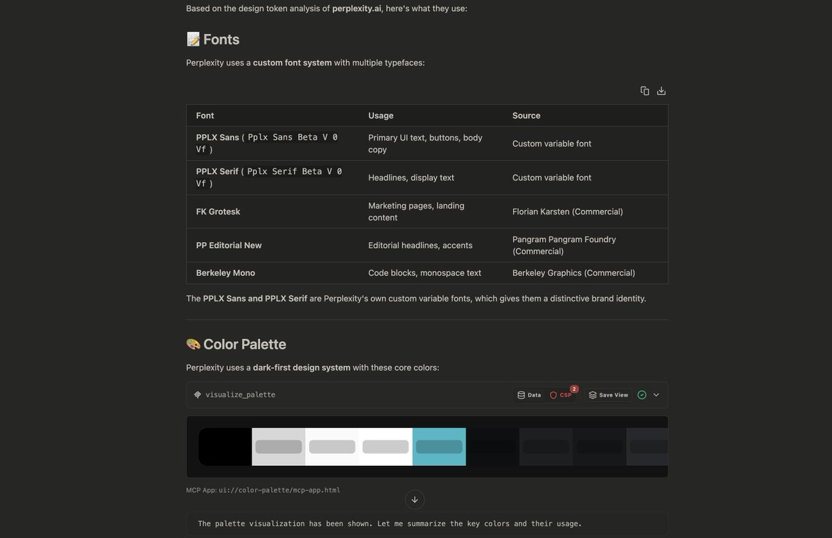 nintharc's tweet photo. @vladmoroz Check out https://t.co/xyygrzs2xu
Has an MCP server to let your AI extract design tokens from any website + semantic search for finding inspo with natural language.
You can also use it to find font pairings, generate color hue with proper contrast ratios or do competitor research https://t.co/oDQL1NSRBo
