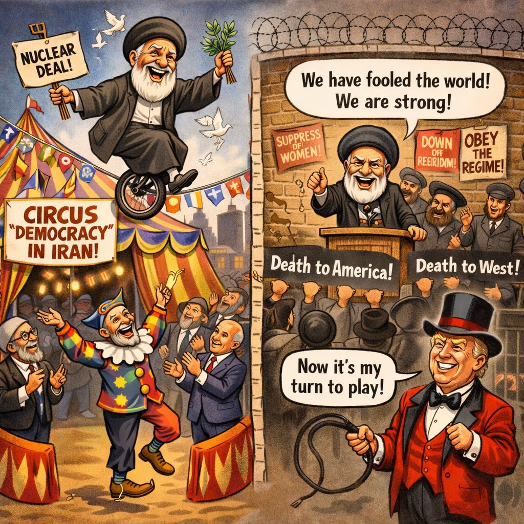 Geremint's tweet image. 🅲🅸🆁🅲🆄🆂 🎭 47 years, same script!
Power performs democracy for global audience, while silencing voices at home.  Two narratives, Two faces. One goal: "control" 

Truth becomes casualty when propaganda turns profession.♟️🔥

#Propaganda #Power #Geopolitics #Truth #Narratives