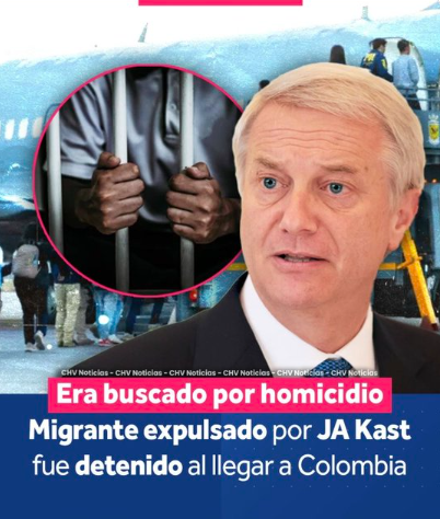 Kast haciendo la pega y sacando a los delincuentes de Chile