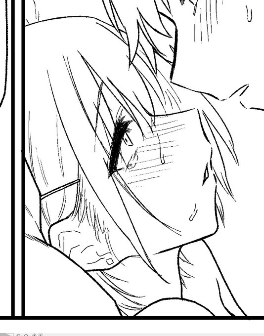 いい横顔が描けた 