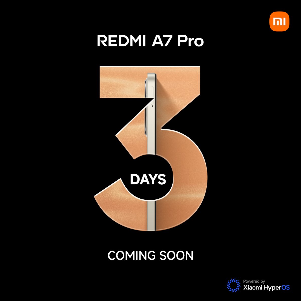 XiaomiNigeria's tweet image. REDMI A7 Pro, powered by Xiaomi HyperOS.

Let the countdown begin. ⌛

#REDMIA7Pro #Xiaomi  #XiaomiNigeria #REDMI   #REDMINigeria  #fypシ゚   #TechNigeria  #3DaysToGo