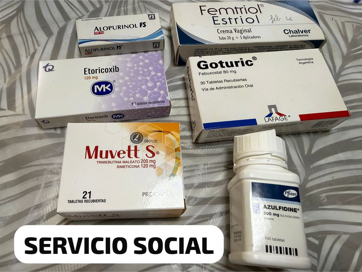 ¡SERVICIO SOCIAL!

Se necesitan estas medicinas 💊 para donación 

Por favor RT para una mayor difusión. 

Coordinación por WhatsApp wa.me/50251234777 📱5123-47777