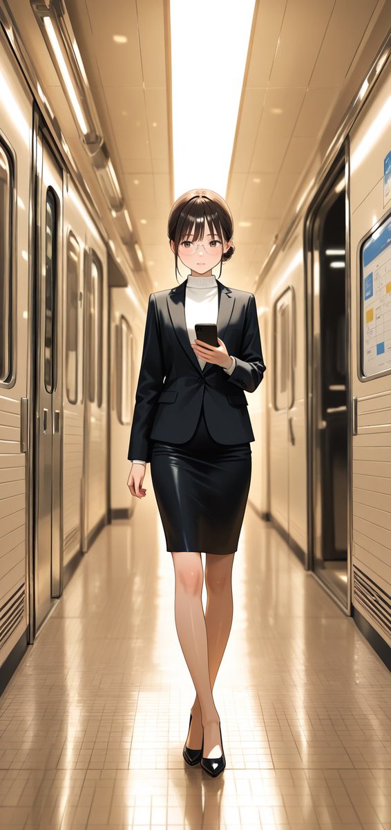 illust_gallery's tweet image. 残業あとの、ふたりだけの内緒の時間。
「…まだ、帰したくないな」

眼鏡の奥に隠した、彼女の本音に触れてみませんか？
柔らかな日差しと、解かれたスーツのギャップがたまりません。

#AIart #AIイラスト #OL #眼鏡女子