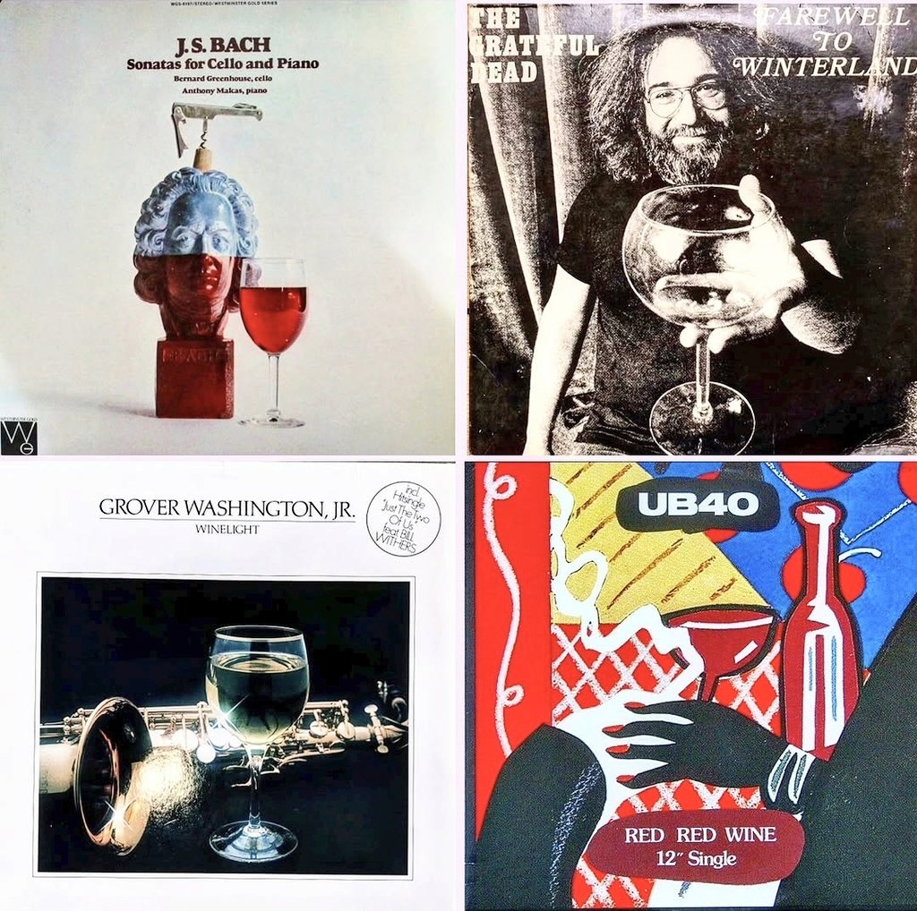 grapesunwrapped's tweet image. It's #RecordStoreDay and I love the intersection of #wine and music. Although the Bach album cover is considered, even by a past @wqxr piece, to be one of the worst classical music album covers of all time. Who cares?  #winewriter