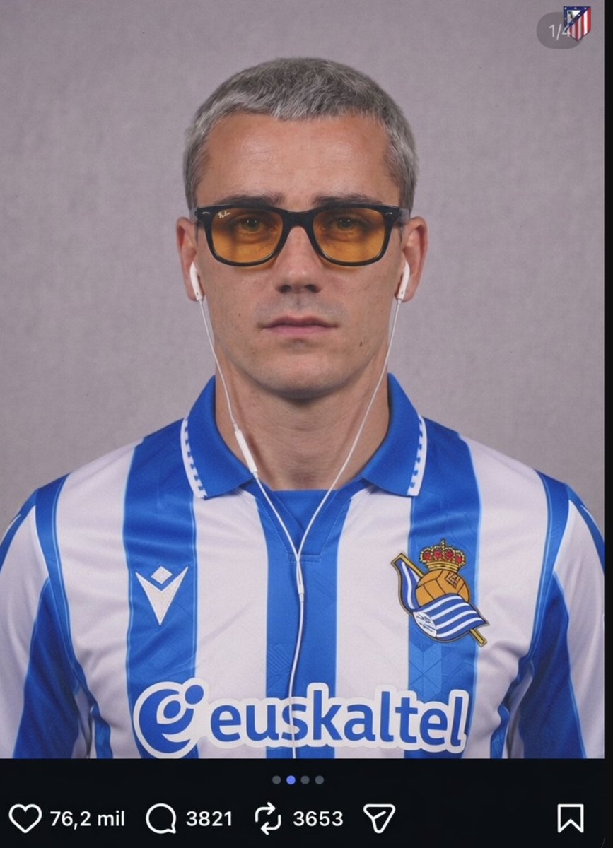 casality99's tweet photo. Buenas noches @AntoGriezmann. Toma por si te apetece subir fotitos hoy también. https://t.co/xjD77DAnrJ
