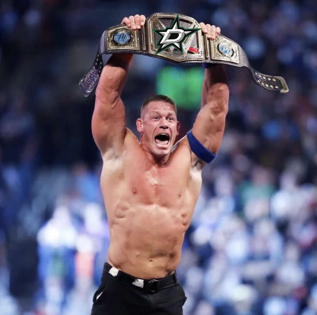 teejaaymc's tweet photo. Stanley Cup Playoffs AND Wrestlemania weekend? Hell yeah brother. 

#TexasHockey #Wrestlemania https://t.co/YLfVzlk2SI