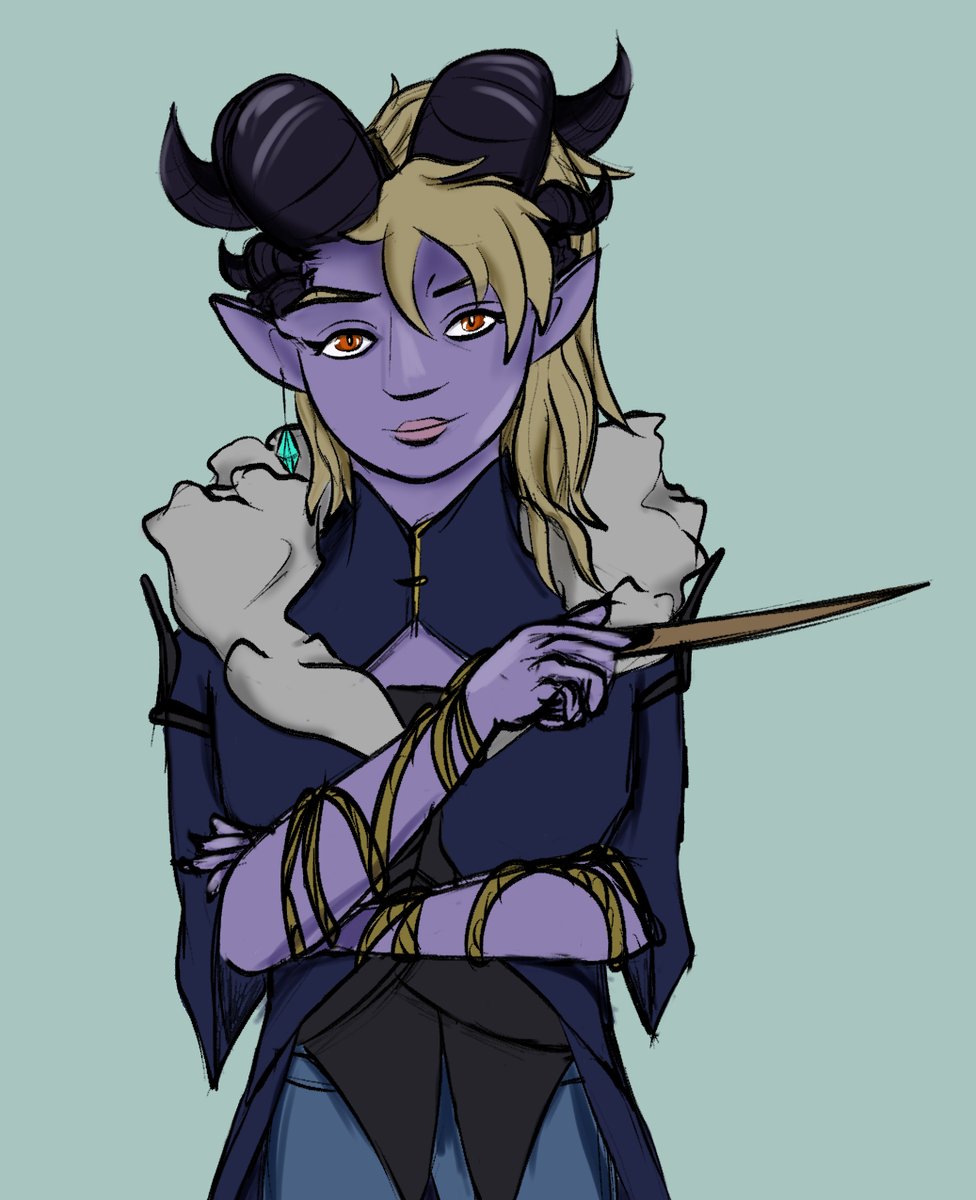 Jade51268669's tweet image. First colors put on this lady ! :D
But more will follow. I do intent to make the few poses I posted before for her.

#digitalart #originalcharacter #fantasycharacter #Oc #Dnd #characterdesign #fantasyart #dndcharacter #characterart #tiefling #NoAi