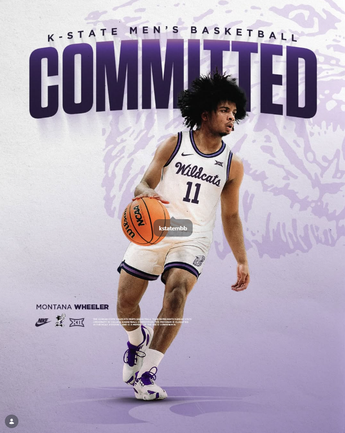 NEW: According to his Instagram, Montana Wheeler announces his commitment  to K-State Bradley transfer freshman guard averaged 8.5 pts in 34 games off  the bench, set the program record with 7 3PTs