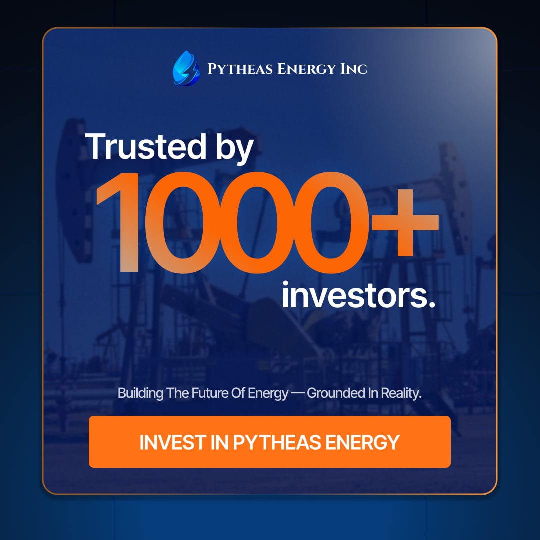 PytheasEnergy's tweet photo. 1,000+ investors are already in. 

Pytheas is building the future of energy by combining innovation with real-world infrastructure. 

Don’t wait on the sidelines.→ Be part of what’s next. 

#PytheasEnergy #EnergyTransition #PrivateMarkets #FutureOfEnergy #EnergyStrategy https://t.co/T8oIH7a1cX