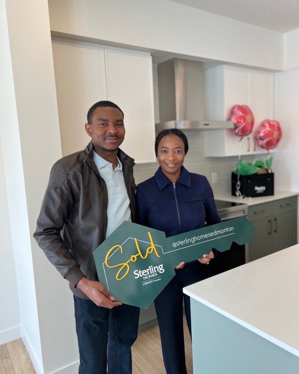 SterlingEdm's tweet photo. Congratulations to our new homeowners! 🏡✨
Thank you for trusting Sterling Homes with such a special milestone. Wishing you years of happiness in your new home! https://t.co/GFCJeNyfd7