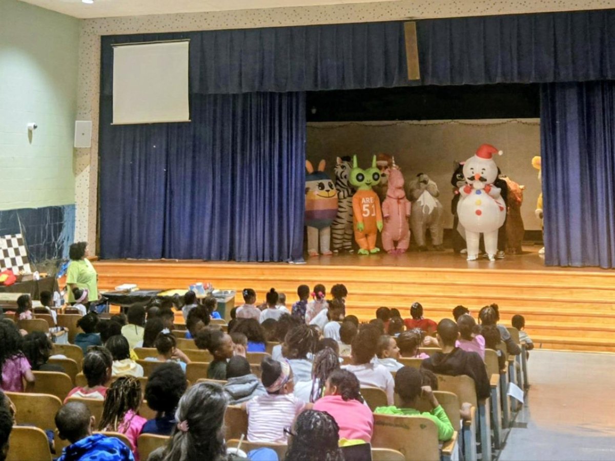BaltCitySchools's tweet photo. At Empowerment, students and staff participated in a Masked Dancer competition. Students served as judges and enjoyed a fun, engaging school-wide activity https://t.co/vxjZH66VhR