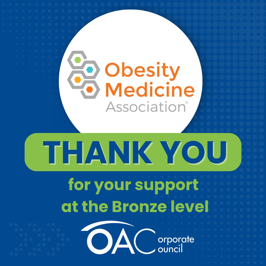 ObesityAction's tweet image. Thank you @OMAsocial for supporting OAC at the Bronze level of our Corporate Council! We are grateful for your belief in our mission and for joining us in creating a better world for individuals living with obesity.

#OAC #CorporateCouncil