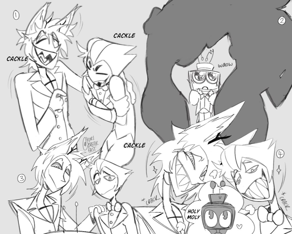 yuribreakfast's tweet image. spongebob big guy pants okay????
#lostsignal + ‘pilot’ lucifer (?) #hazbinhotel