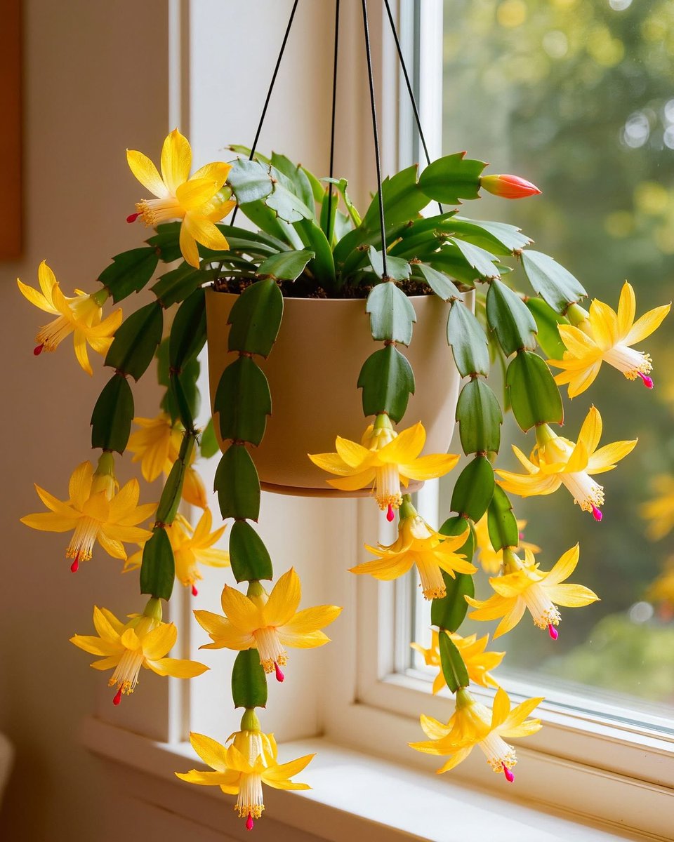 mshafqat72's tweet image. A Christmas cactus cascading from a hanging planter. Nature’s gentle reminder that even in the quiet of winter, beauty blooms in the most unexpected places 🌸🎄✨
#ChristmasCactus #BloomingBeauty #NatureLovers