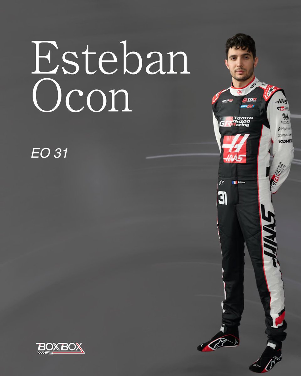 boxbox_argf1's tweet image. Equipo: Haas
Jefe de equipo: Ayao Komatsu
Pilotos: 🇫🇷Esteban Ocon 31 - 🇬🇧Oliver Bearman 87

#haas #formula1 #f1 #boxbox