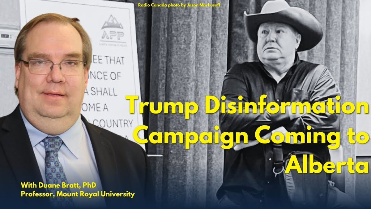 Canada's Sovereignty Problem: MAGA Disinformation Targets Alberta Separatism

This interview is a clear warning about what could happen under the right—or wrong—circumstances.
#ableg #abpoli #cdnpoli
markhamhislop.substack.com/p/canadas-sove…
