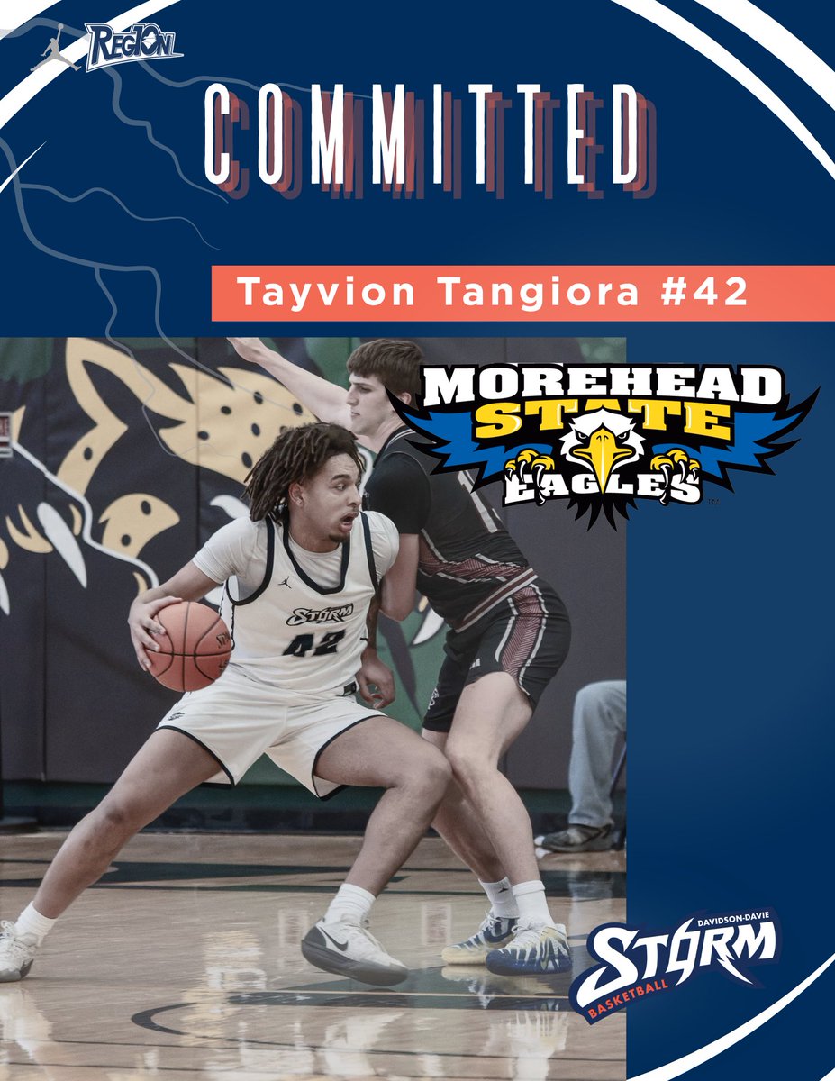 DDCCStormMBB's tweet photo. We are excited to share that Tayvion Tangiora has committed to a full scholarship offer at Morehead State University, an NCAA DI school in the Ohio Valley Conference. 

Tayvion is joining a program that’s played in 4 OVC championship games since 2020 with 2 titles. https://t.co/9vkVO25WT6