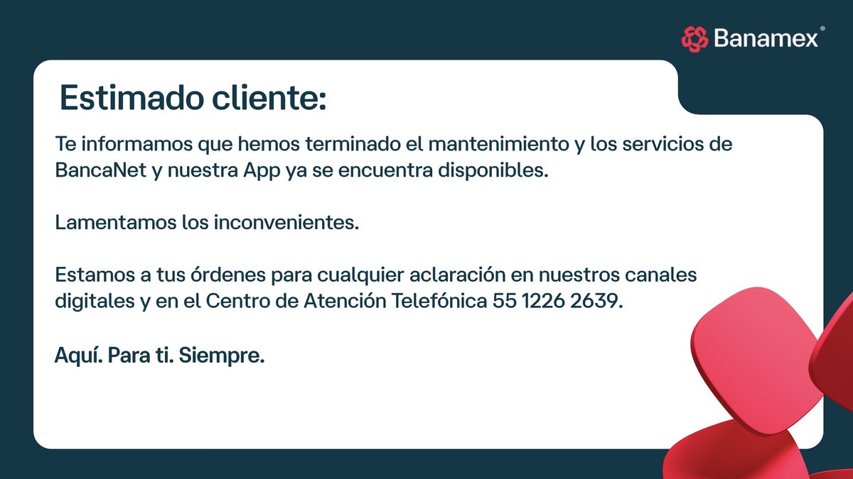 Banamex tweet media