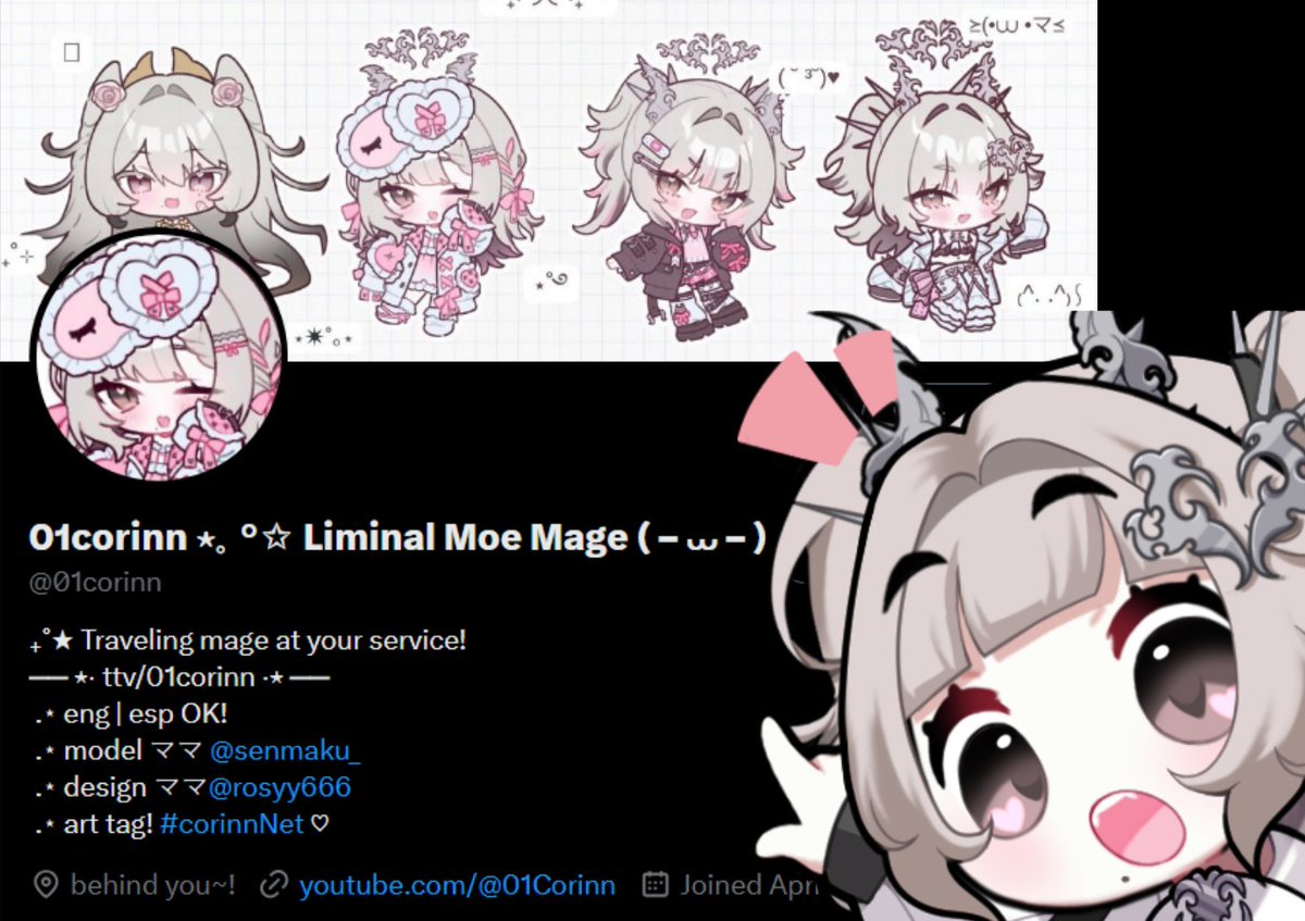 Corinn 💗🤍 Liminal Mage ( – ⩊ – ) tweet media