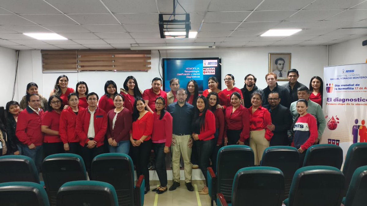 DraLorenaS's tweet photo. En el marco del Día Mundial de la Hemofilia, Se desarrollaron actividades científicas en los principales hospitales del Ecuador, fortaleciendo la actualización médica, el intercambio de experiencias y el compromiso con los pacientes @Salud_Ec @IESSec @wfhemophilia @SETH__Oficial https://t.co/WYFJ85tGg6