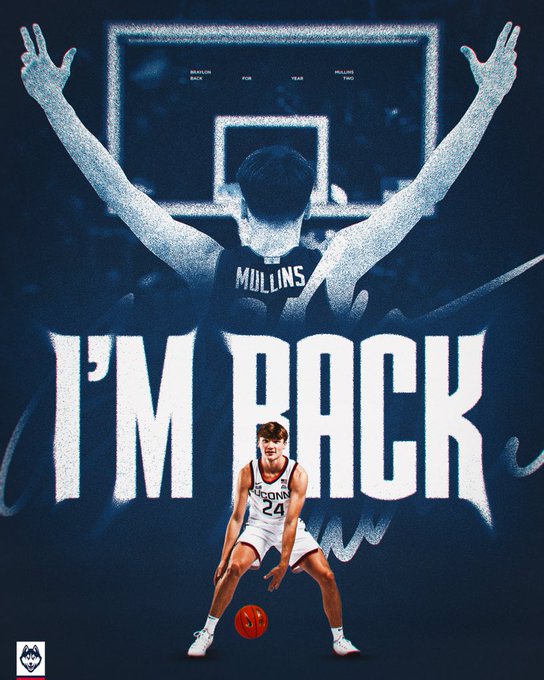 Norsk2u's tweet image. Braylon Mullins is back at Storrs! Yes! Letsssss go! #UCONN