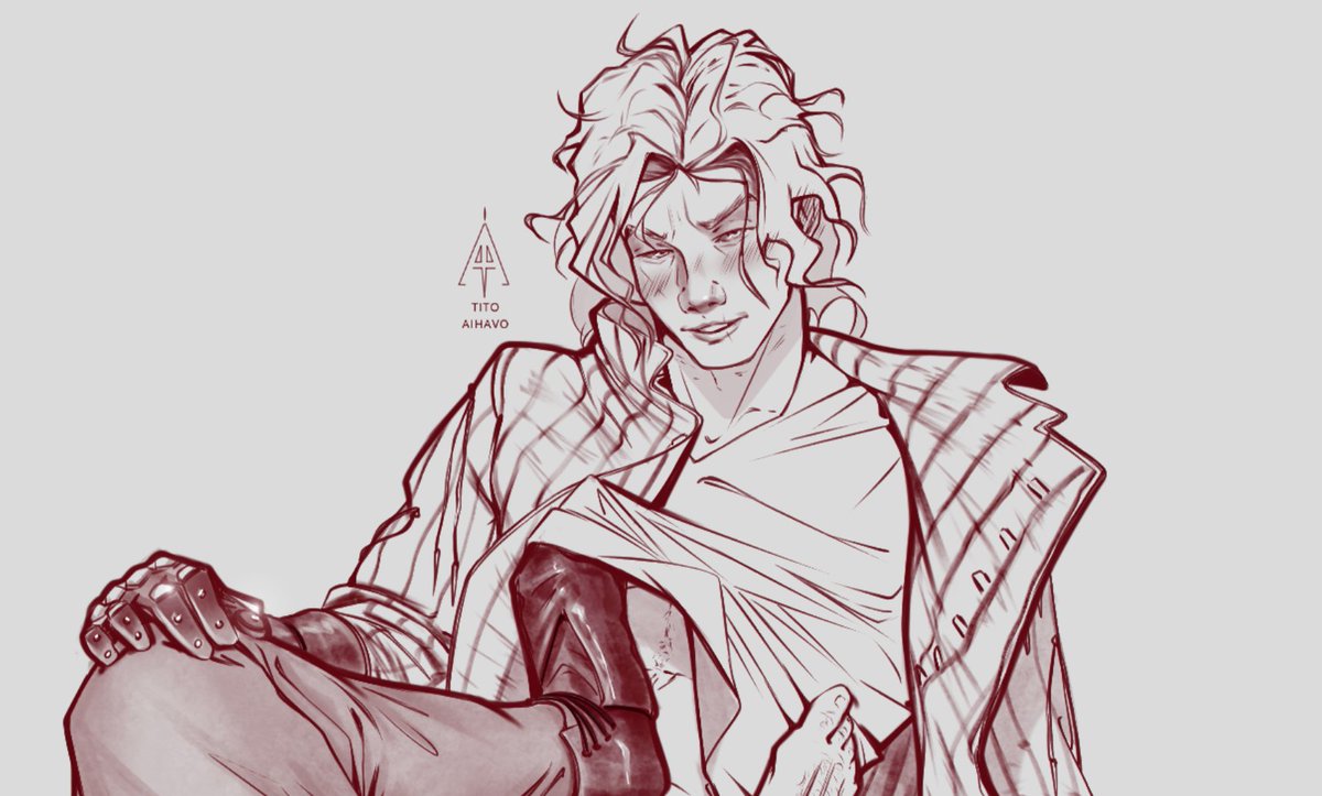 TAihavo's tweet image. Sometimes clothes are superfluous🍎

#sketch #knight