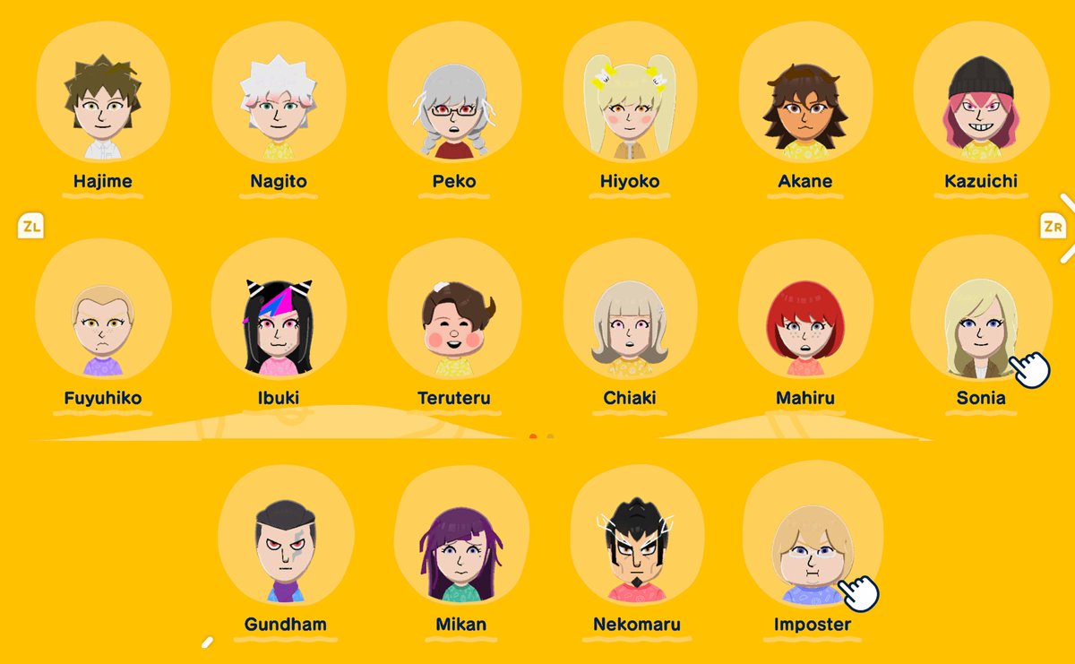 finished the sdr2 cast in tomodachi life :3