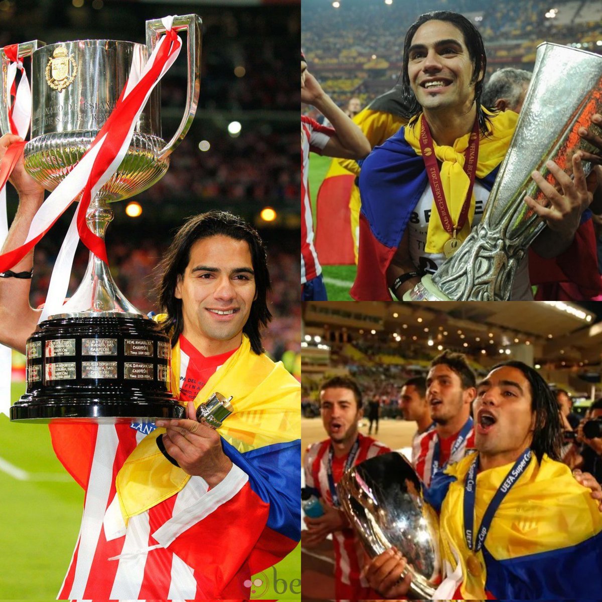 La bestia de Falcao en el Atletico:

-Gano todas las finales que jugo.
-Hizo 5 goles en finales.
-Le ganó finales al Real Madrid de CR7 y al Chelsea campeón de Champions.