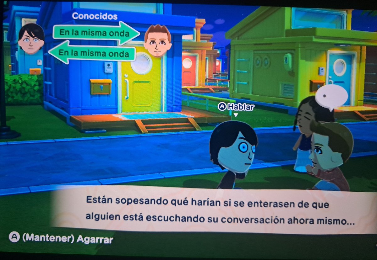 Carver and Alistair wondering what would happen if someone were to listen in on their conversation 
The nefarious warden commander in the background, in fact, listening in on them: