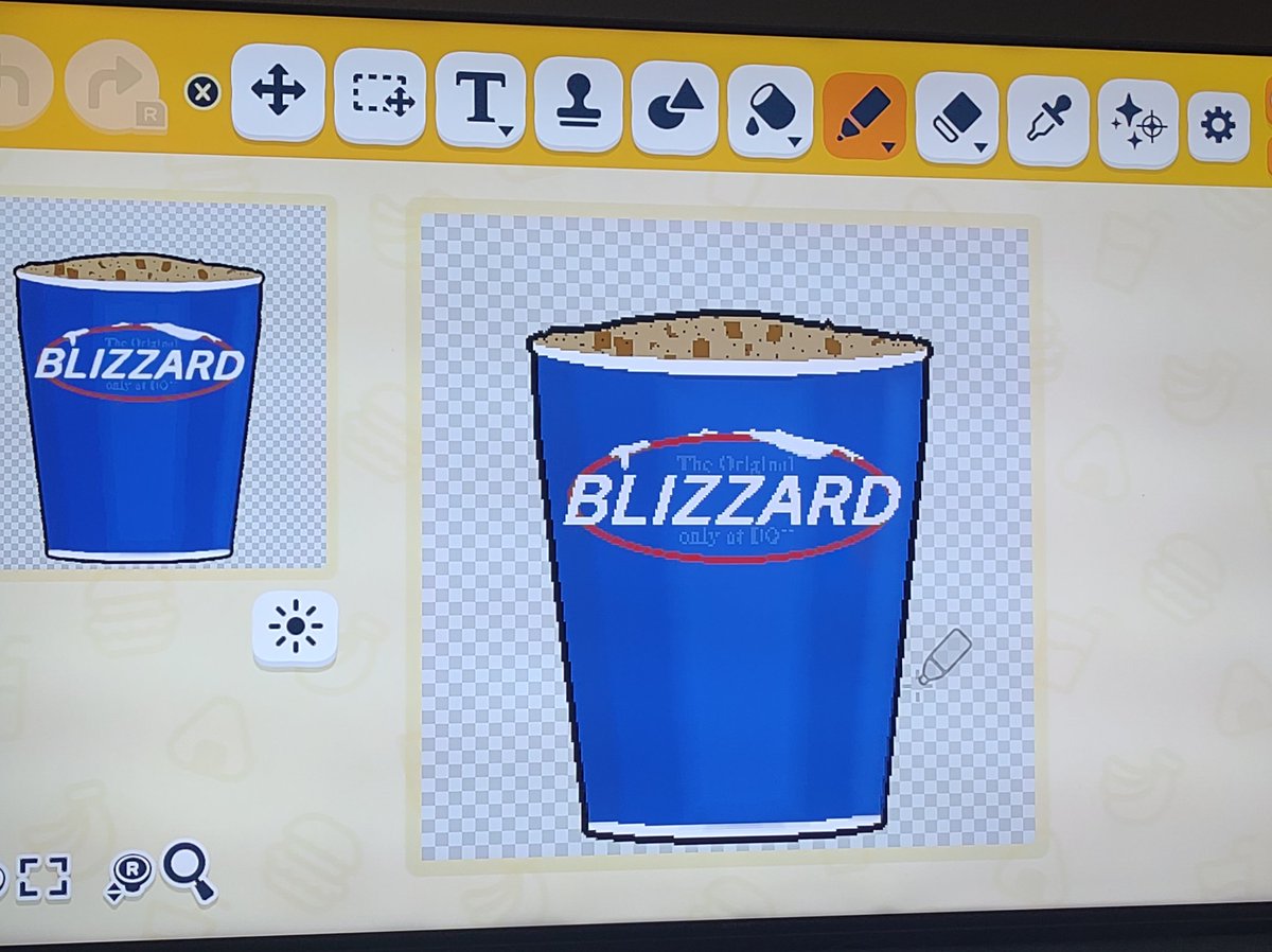 AtsujiChan's tweet photo. I made my very favorite Blizzard From @DairyQueen in #tomodachilife 

The S'mores Blizzard! https://t.co/BD3ytcWYtl