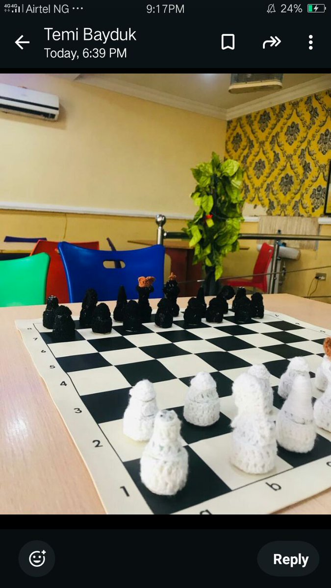 Philippi_ahead's tweet photo. @TrendingEx Dear Mr @PeterObi, I'll like to present you with one of our handmade eco-chess set to promote chess education in the grassroots; made from recycled pure water sachet by @sgy4Womendev. It is at no cost sir! https://t.co/jL79XJvqi2