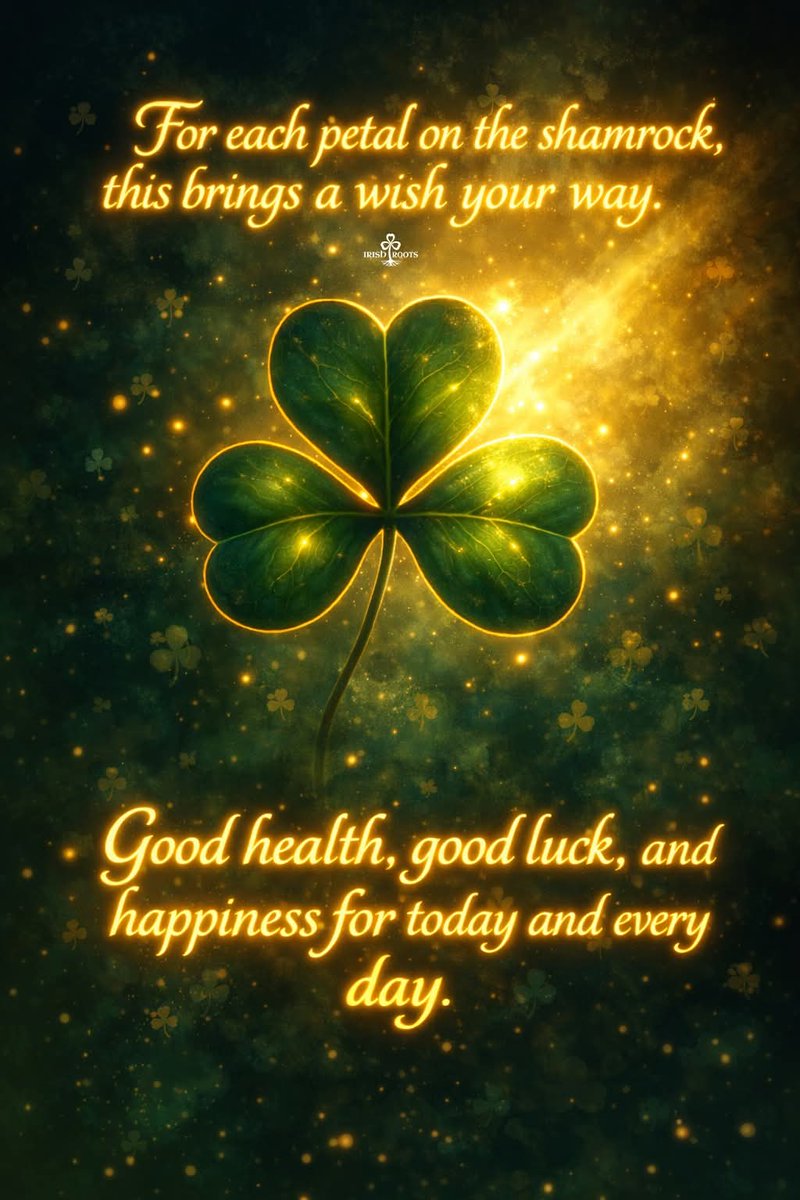ThisIsIreland3's tweet image. ☘ For each petal on the shamrock, this brings a wish your way. Good health, good luck, and happiness for today and every day.

#IrishBlessing #Shamrock #IrishTradition #SimpleWisdom #IrishRoots

📸 Irish Roots
