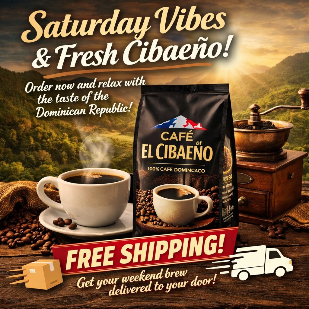 PMCafeElCibao's tweet image. Saturdays are better with exceptional coffee.☕☀️ Upgrade your weekend ritual with Café El Cibaeño, rich aroma, smooth finish. Order today and enjoy FREE SHIPPING 🚚 
cafe-el-cibaeno.myshopify.com/products/6-bea…
#uncibaenoysucafe #espresso #coffee #coffeelovers #cafe #greca #capuccino
