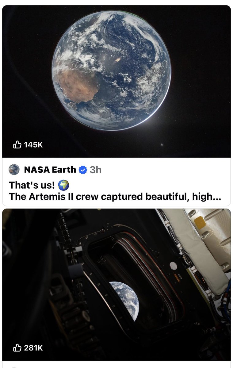 LOrion's tweet image. HMMM #Terra1 … just in time for #EarthDay 2026! 
We all have seen the little blue ball .. as never before.