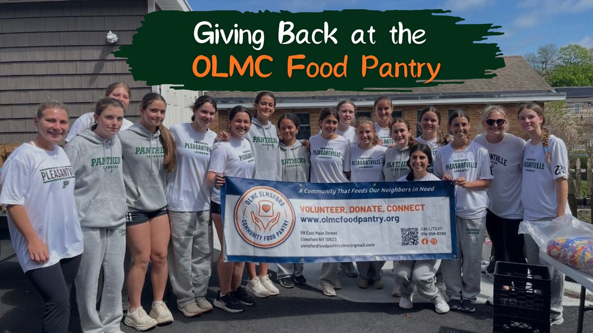 pvilleglax's tweet image. A great day giving back at the OLMC Food Pantry in Elmsford. Proud of this group for showing up and making an impact. 
Learn more: olmcfoodpantry.org
#PantherPride #GiveBack