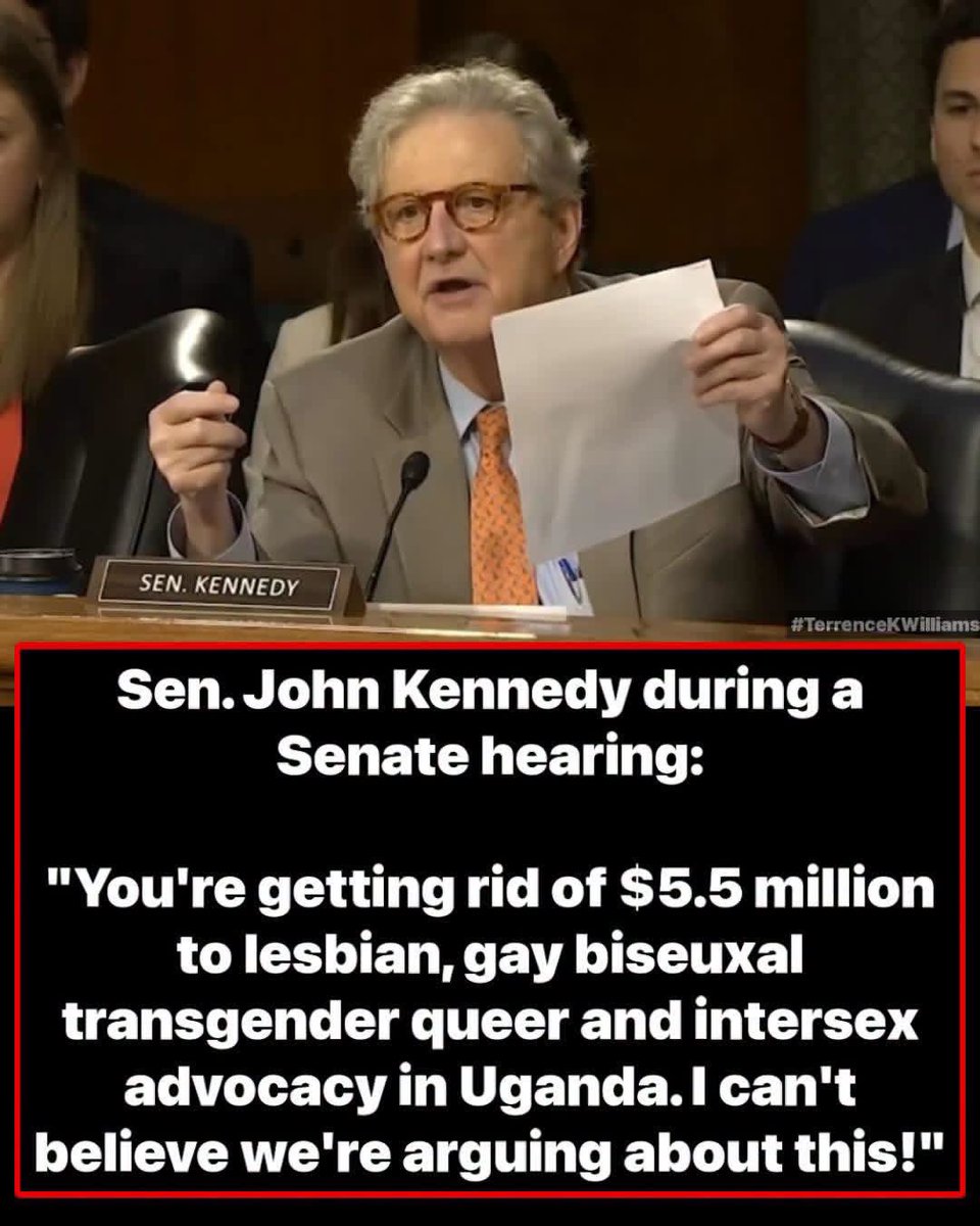American Taxpayers are funding this ridiculous radical liberal agendas. None of us have been asked if that is something we approve of, foreign aid should never be used for anything other than humanitarian purposes!👇

Sen. John Kennedy: "You're getting rid of $5.5 million to