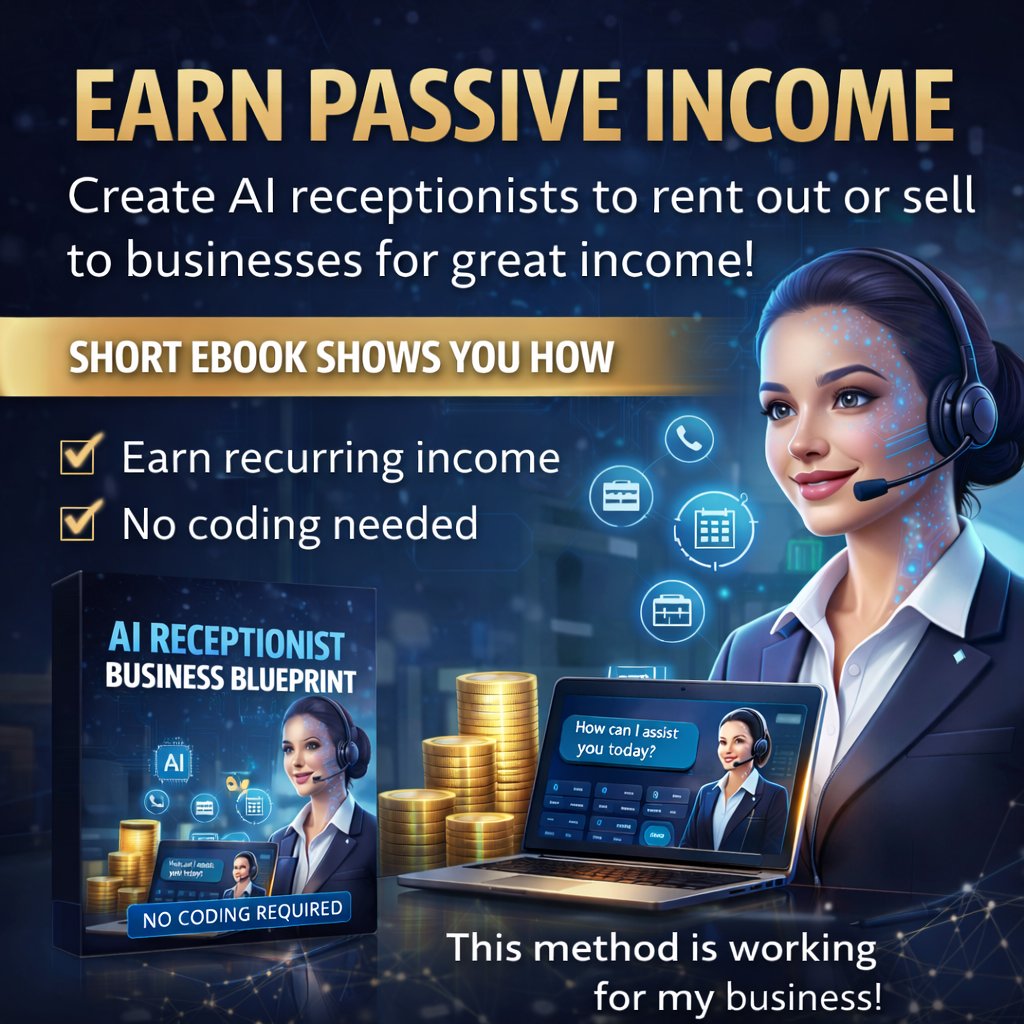 mcwilsonky's tweet image. Create AI receptionists to rent out or sell to businesses for great income!

Short eBook shows you how!

tinyurl.com/AIAssistantE-B…
#SideHustle #eBook #AIAssistant #AI #Assistant #businessideas #passiveincome #business #income #ebooklearning #course