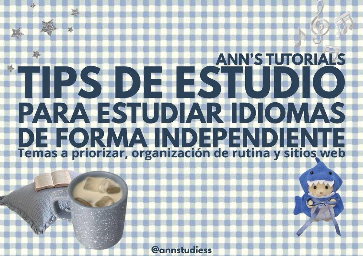 annstudiess's tweet image. ʚ TIPS DE ESTUDIO ɞ
ESTUDIAR IDIOMAS DE FORMA INDEPENDIENTE
#studytwt #studytwtesp #langtwt
