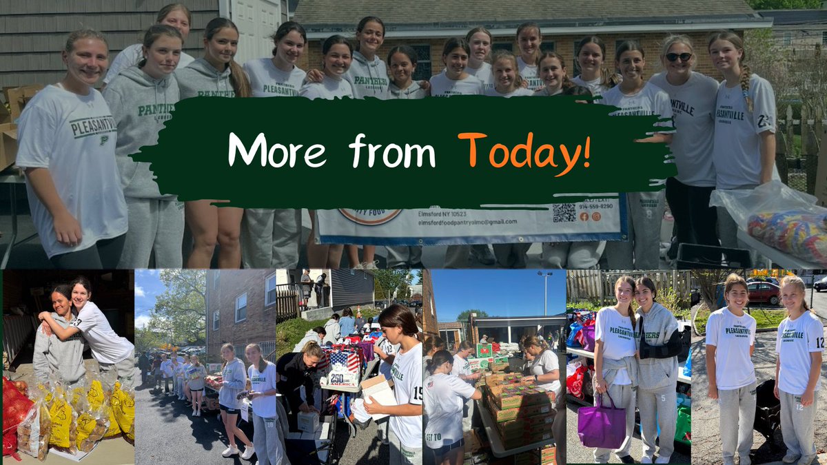 pvilleglax's tweet image. A great day giving back at the OLMC Food Pantry in Elmsford. Proud of this group for showing up and making an impact. 
Learn more: olmcfoodpantry.org
#PantherPride #GiveBack