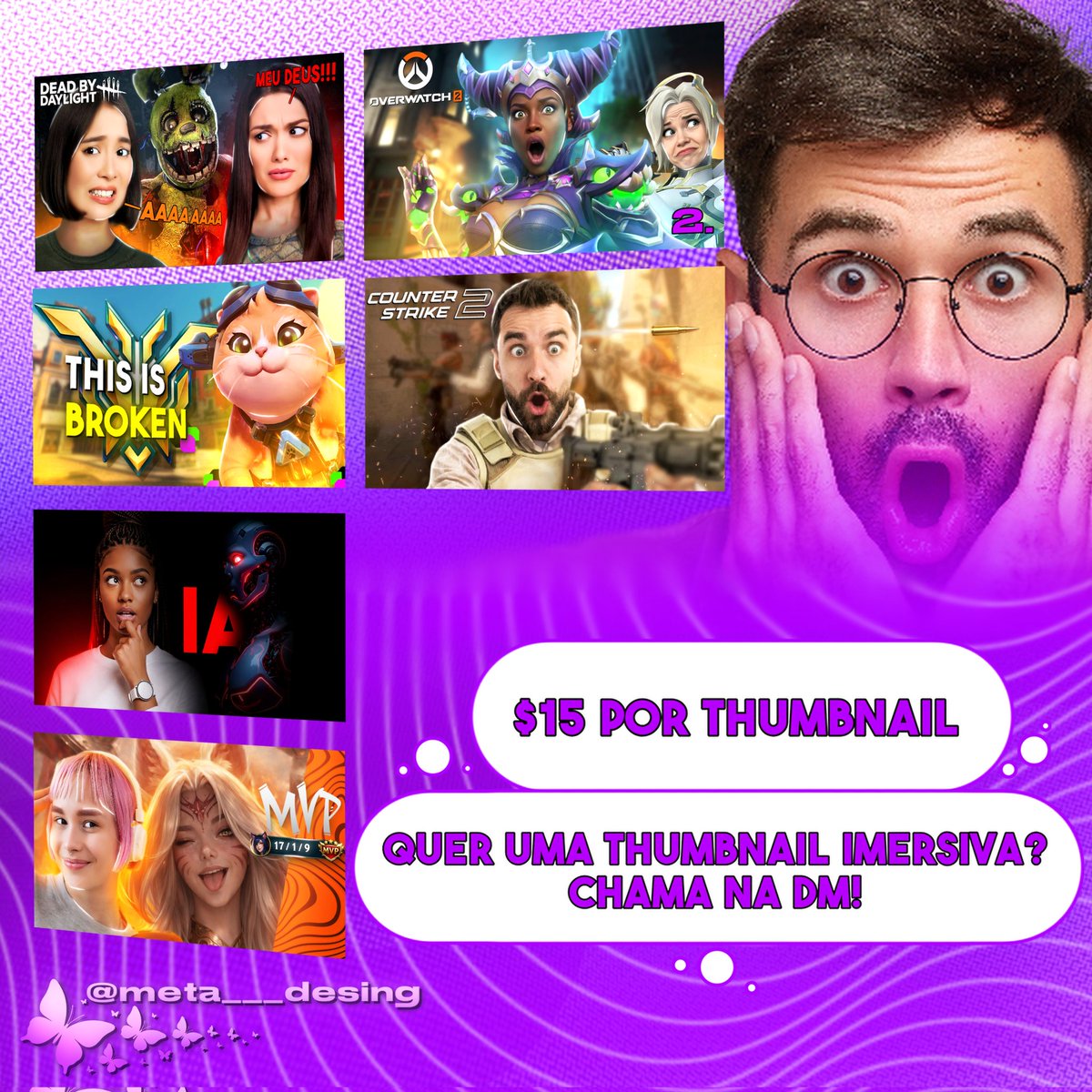 MariaClara77461's tweet image. Thumbnails imersivas que aumentam seus cliques e destacam seu canal.

✔ Design profissional
✔ Foco em CTR
✔ Personalizado para seu nicho

💰 R$15 por thumbnail

Chama no direct 📩

#Thumbnail #YouTubeBrasil #DesignGrafico #MarketingDigital