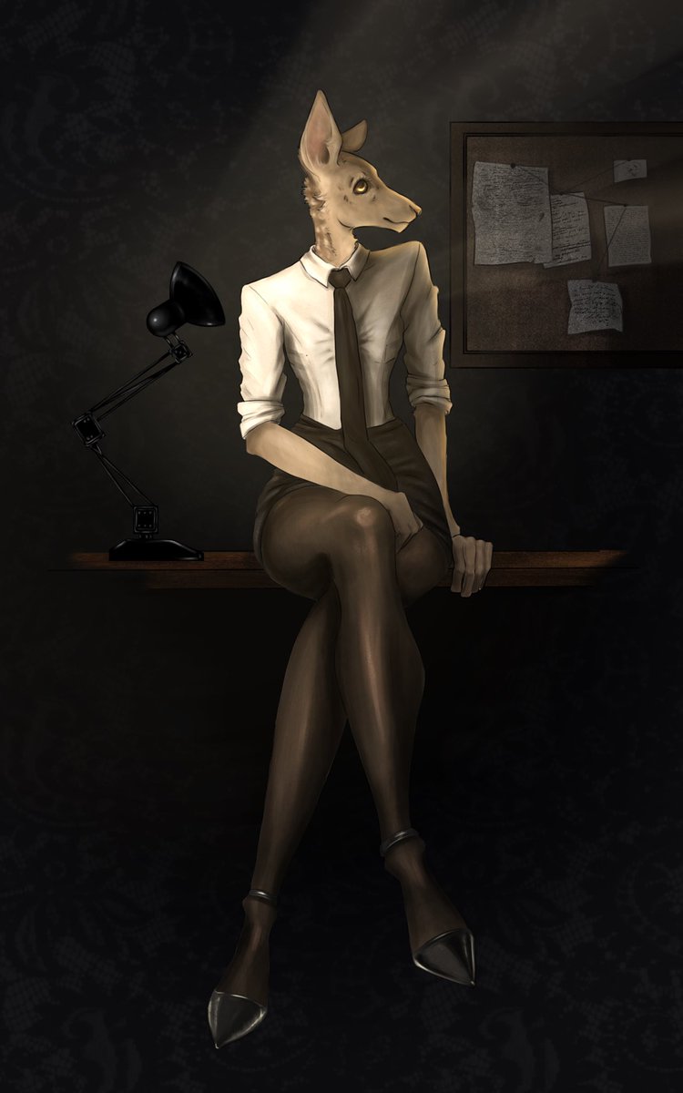 RAUMvear's tweet image. Mira Weiss.

Keeps balance - financial and internal.
She knows who owes, who's free, and who miscalculated.
Gentle, as long as the numbers align.
If they don't – her voice turns colder than steel.

#furryart #OC #anthro #darkart #characterdesign